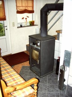 Flur mit Kamin